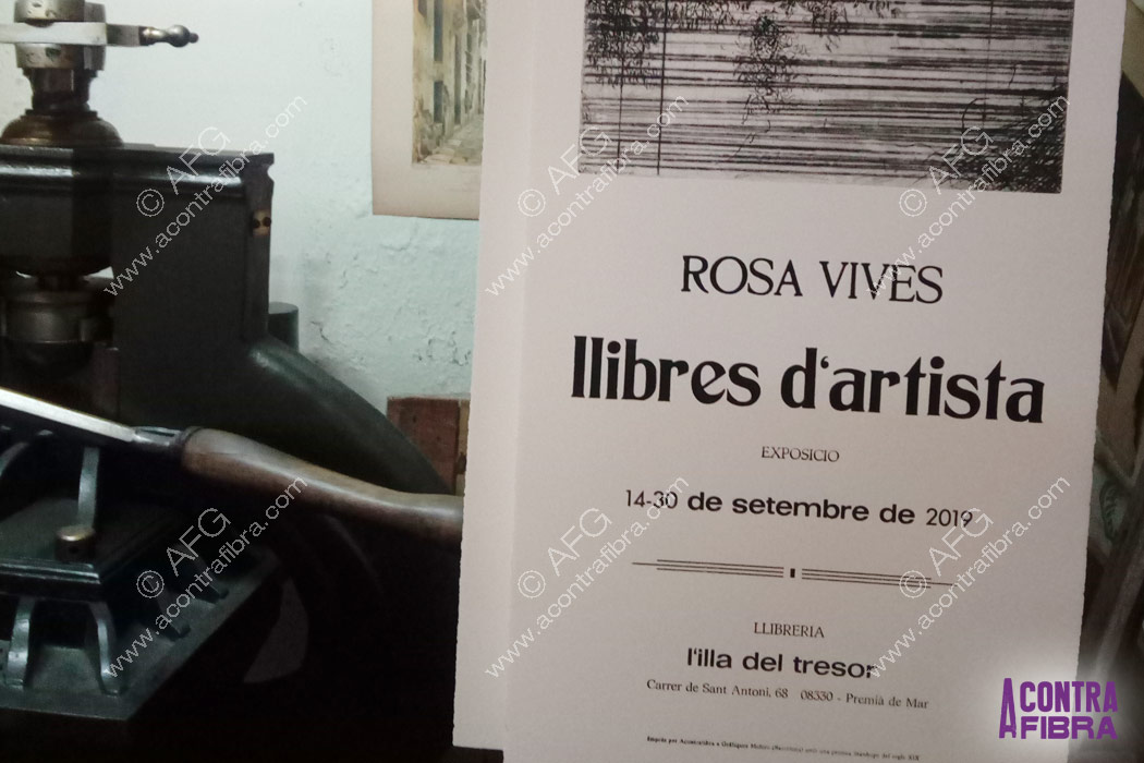 Cartel para la exposición de Rosa Vives